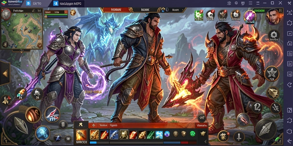 Tampilan gameplay epik dari 73K dalam dunia MMORPG