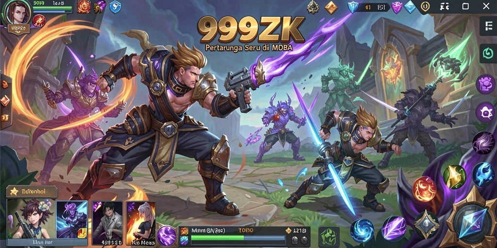 Tampilan gameplay 999ZK yang seru dan menarik.