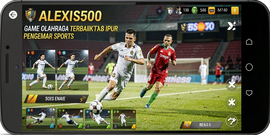 Tampilan seru dari gameplay ALEXIS500 saat pertandingan berlangsung.