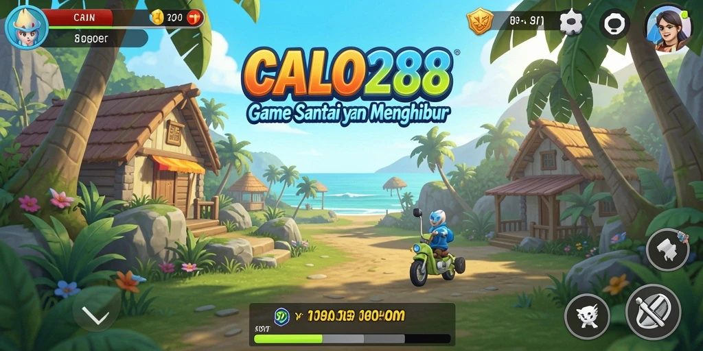 Tampilan gameplay CALO288 yang ceria dan menghibur.