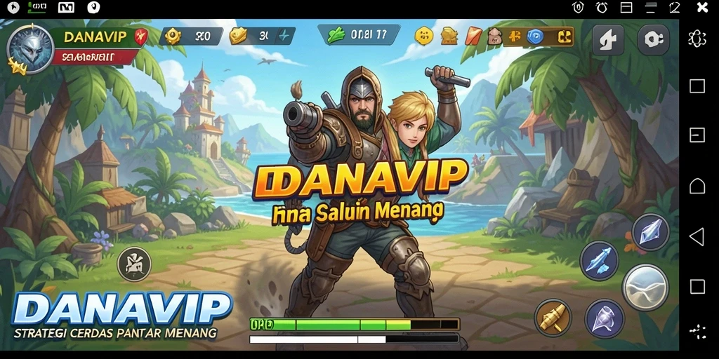 Tampilan gameplay seru dan menegangkan di DANAVIP.