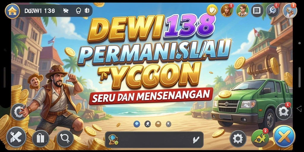 Tangkapan layar gameplay DEWI138 yang menampilkan keseruan mengelola bisnis Tycoon.