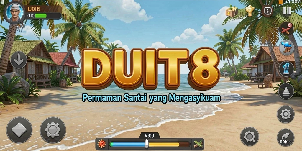 Tampilan gameplay DUIT8 yang seru dan penuh warna.