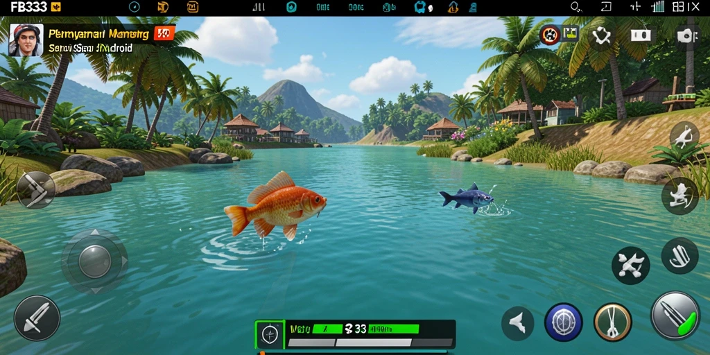 Gameplay menarik FB333 dengan pengalaman memancing realistis.