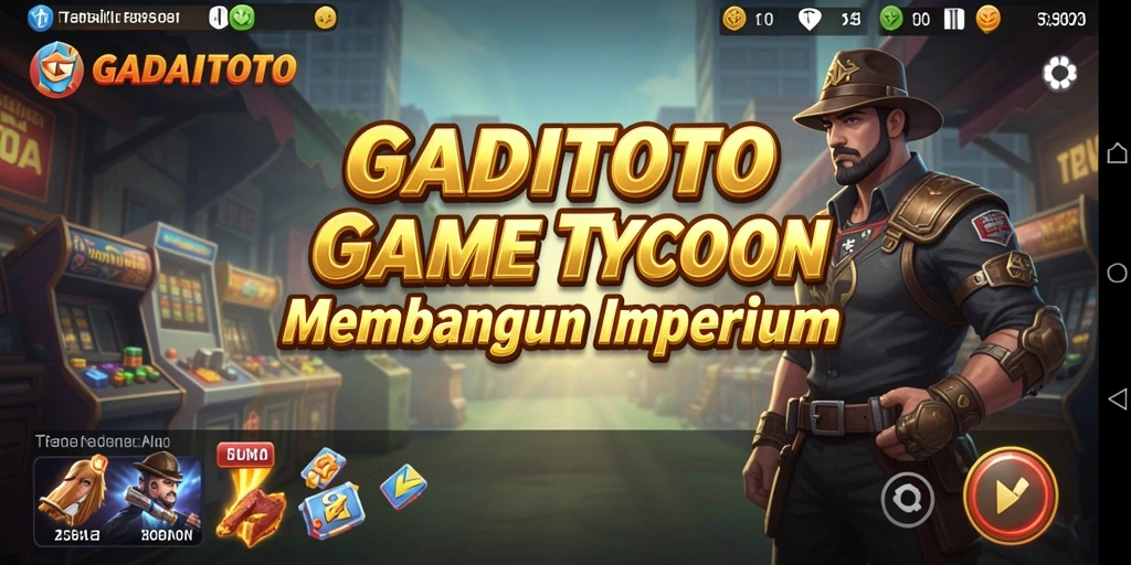 Tangkapan layar GADAITOTO menampilkan momen seru dalam membangun bisnis Tycoon.