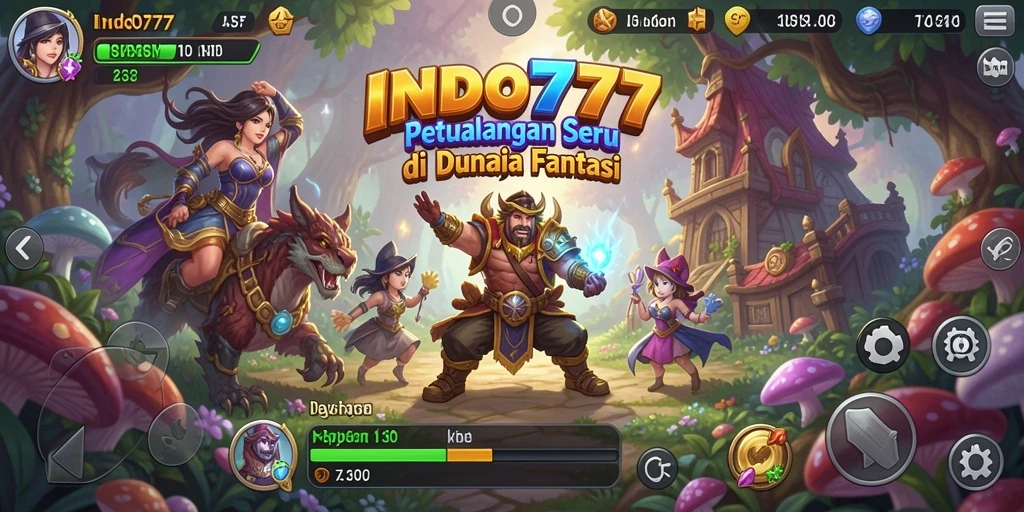 Tampilan gameplay seru dan menantang di dunia petualangan INDO777.