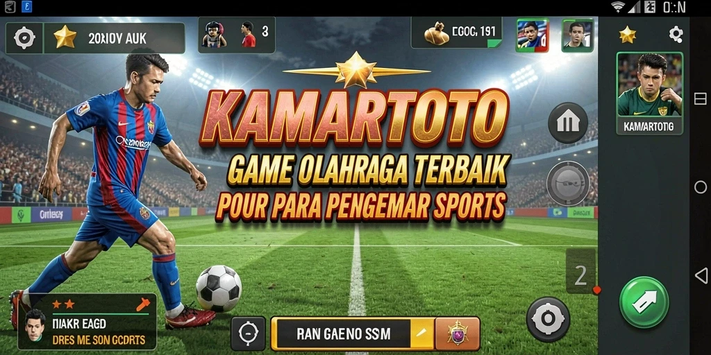 Tampilan menarik dari gameplay KAMARTOTO yang penuh aksi olahraga.