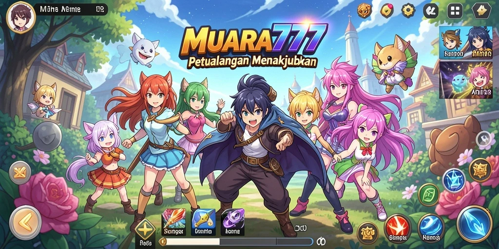 Gameplay seru dengan karakter anime ikonik dan pertarungan menegangkan.