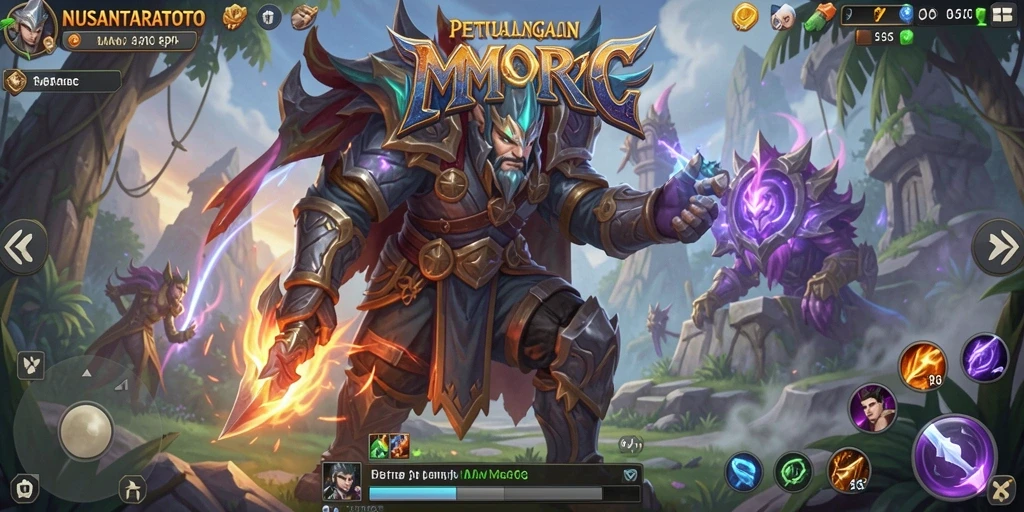 Tangkapan layar NUSANTARATOTO menunjukkan pertarungan mendebarkan di dunia MMORPG.