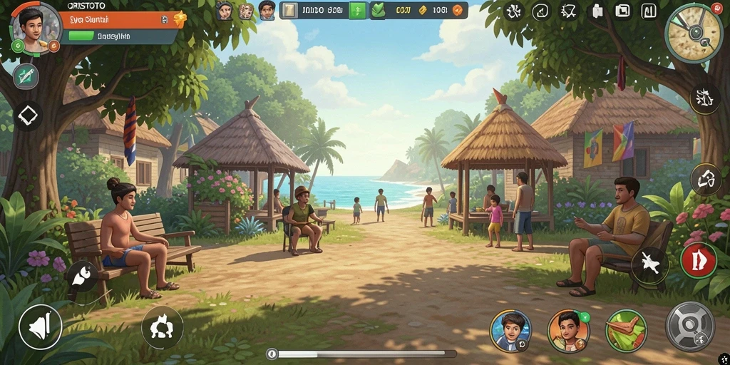 Tampilan menarik dan penuh warna dari gameplay ORISTOTO yang mengasyikkan.