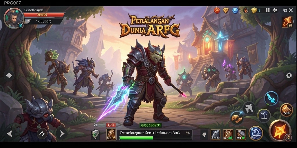 Tampilan gameplay PRG007 yang menegangkan dengan pertarungan dinamis.