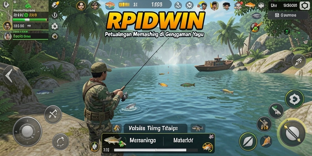 Tangkapan ikan yang memukau dalam gameplay RPIDWIN.