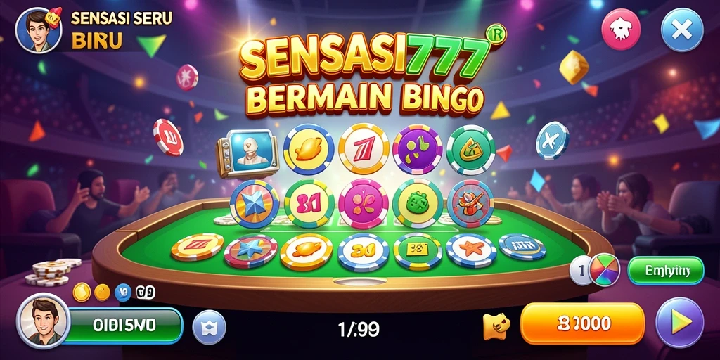 Tampilan menarik saat bermain Bingo di SENSASI777.