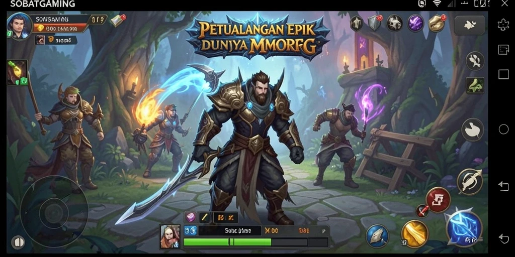 Tangkapan layar utama menunjukkan aksi mendebarkan dalam <strong>SOBATGAMING</strong>, menarik pemain ke dunia MMORPG.