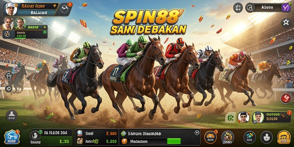 Gameplay SPIN88 menampilkan balapan mendebarkan dengan grafik yang memukau.