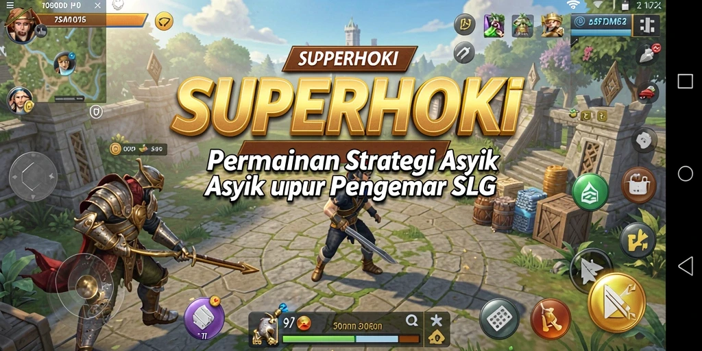 Tangkapan layar gameplay SUPERHOKI menunjukkan aksi dinamis dan strategi mendalam.