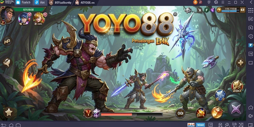 Tampilan gameplay RPG YOYO88 yang penuh aksi dan petualangan.